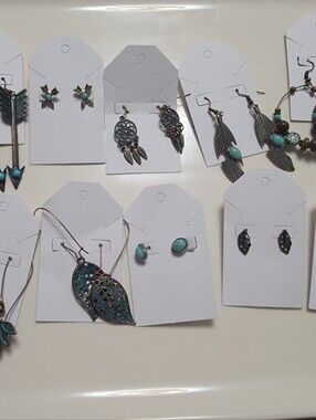 10 Pairs Of Pierced Earrings